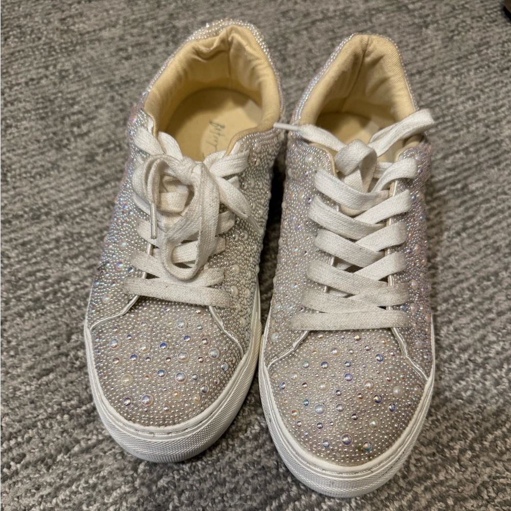 Betsy Johnson Rhinestone Sneakers